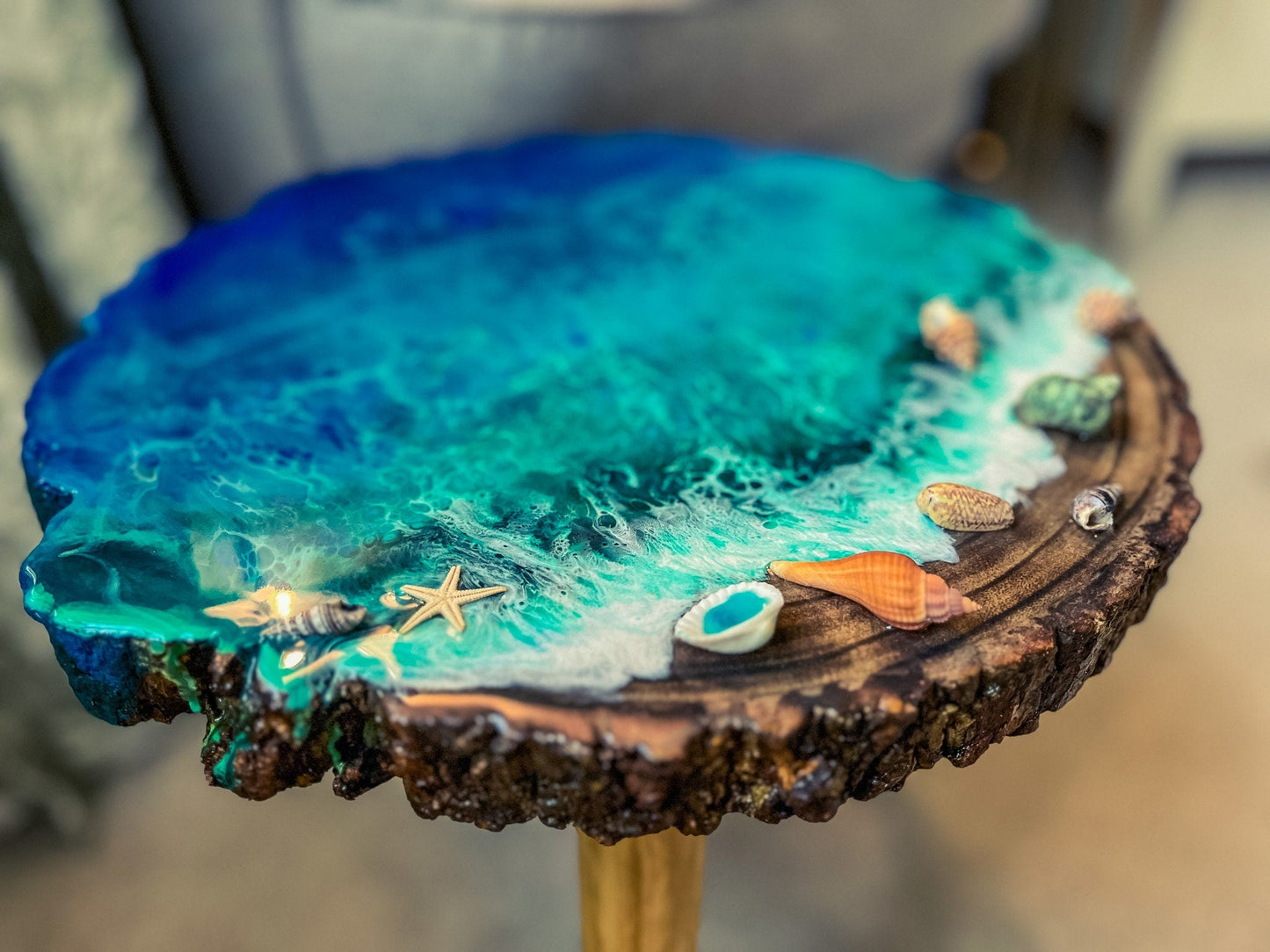 Plant Stand Bohemian Sustainable Natural Wooden Legs mossartbyrishstudio