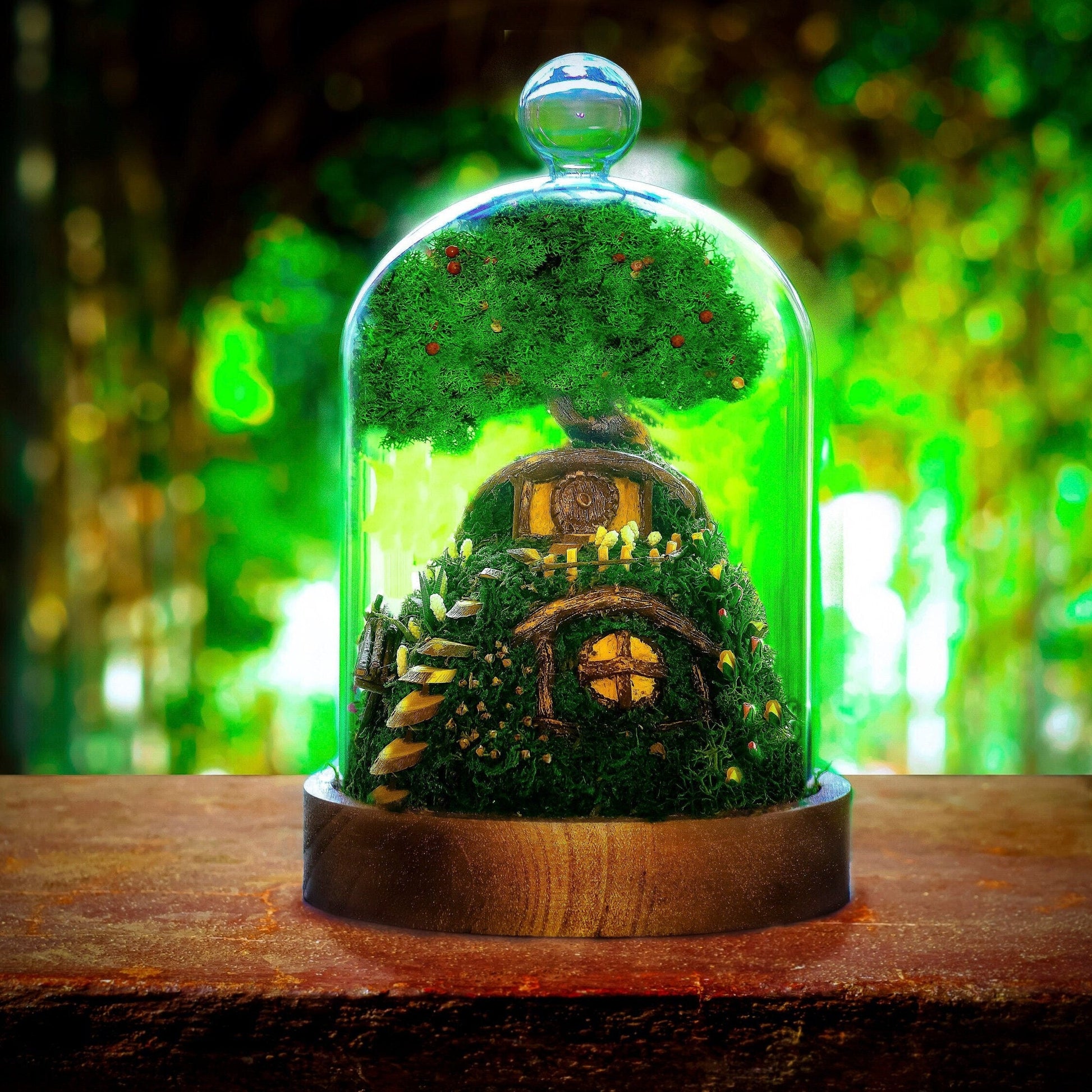Hobbit Terrarium | Lord of the Rings | The Hobbit | Moss Terrarium RishStudio