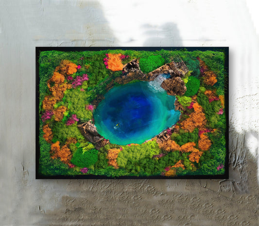 Ocean Wall Art | Seascape and Moss wall Art | RishStudio mossartbyrishstudio