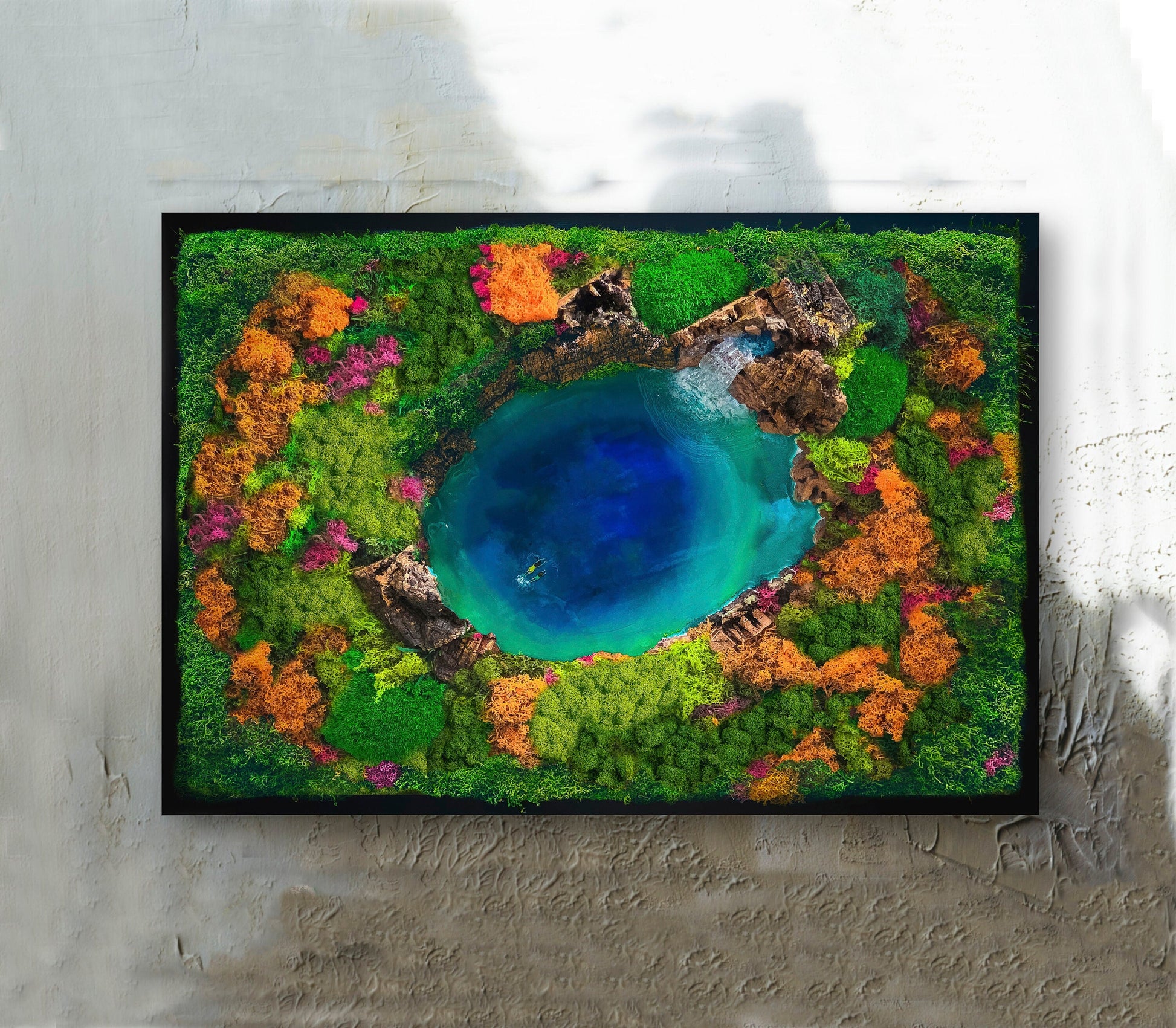 Ocean Wall Art | Seascape and Moss wall Art | RishStudio mossartbyrishstudio