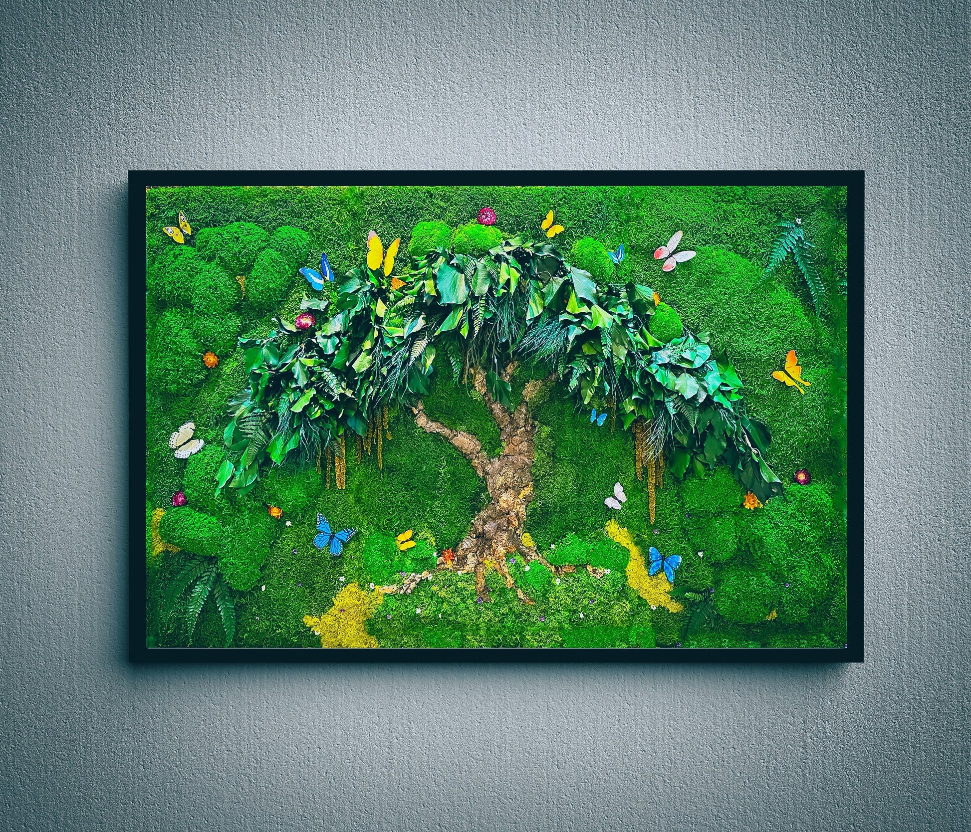 Biophilic Home Decoration | Preserved Stabilized Moss Wall Decor| Tree of Life | RishStudio mossartbyrishstudio