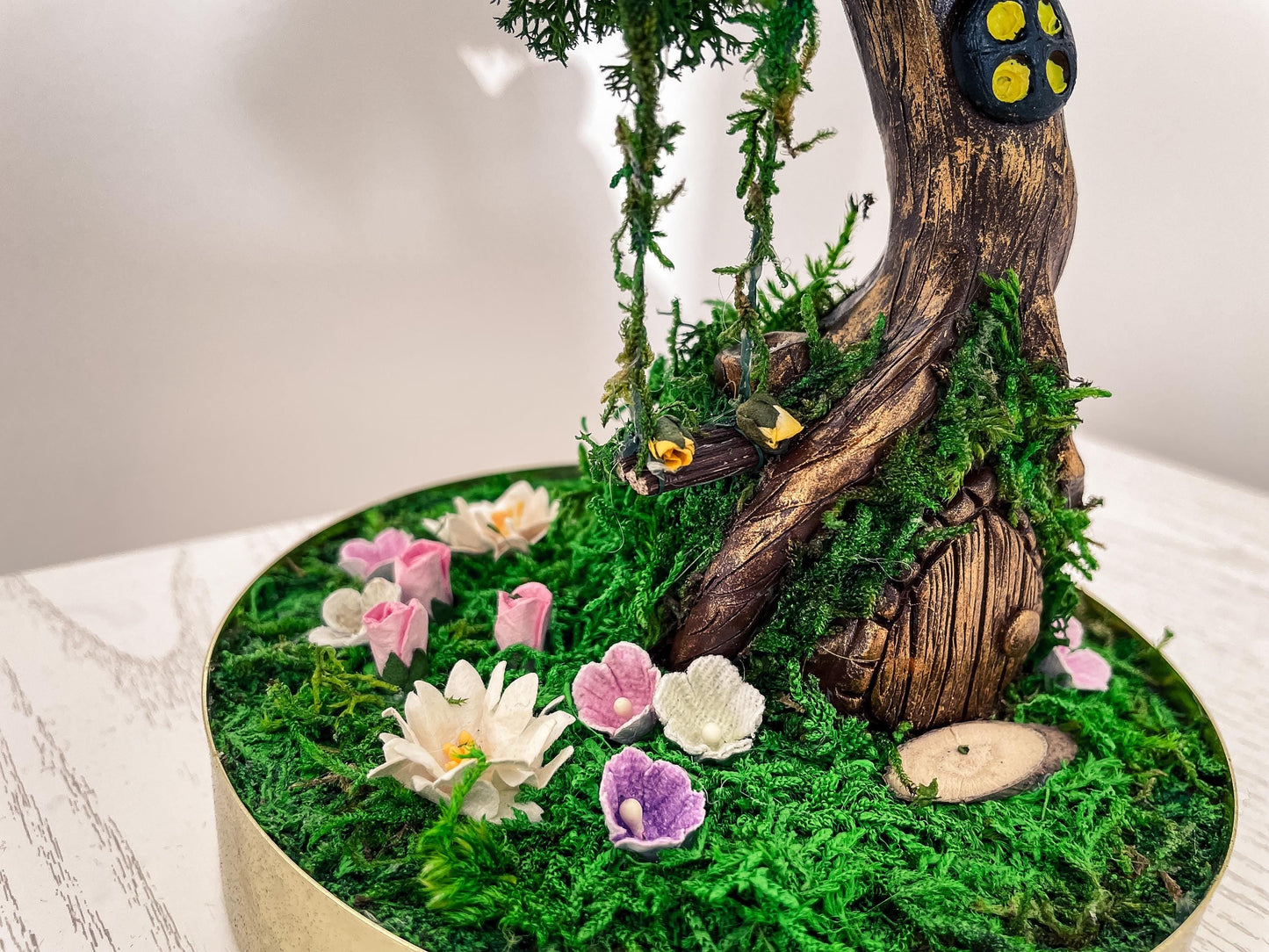 Rustic Table Lamp | Fairy Garden Table Light | Desk Lamp RishStudio