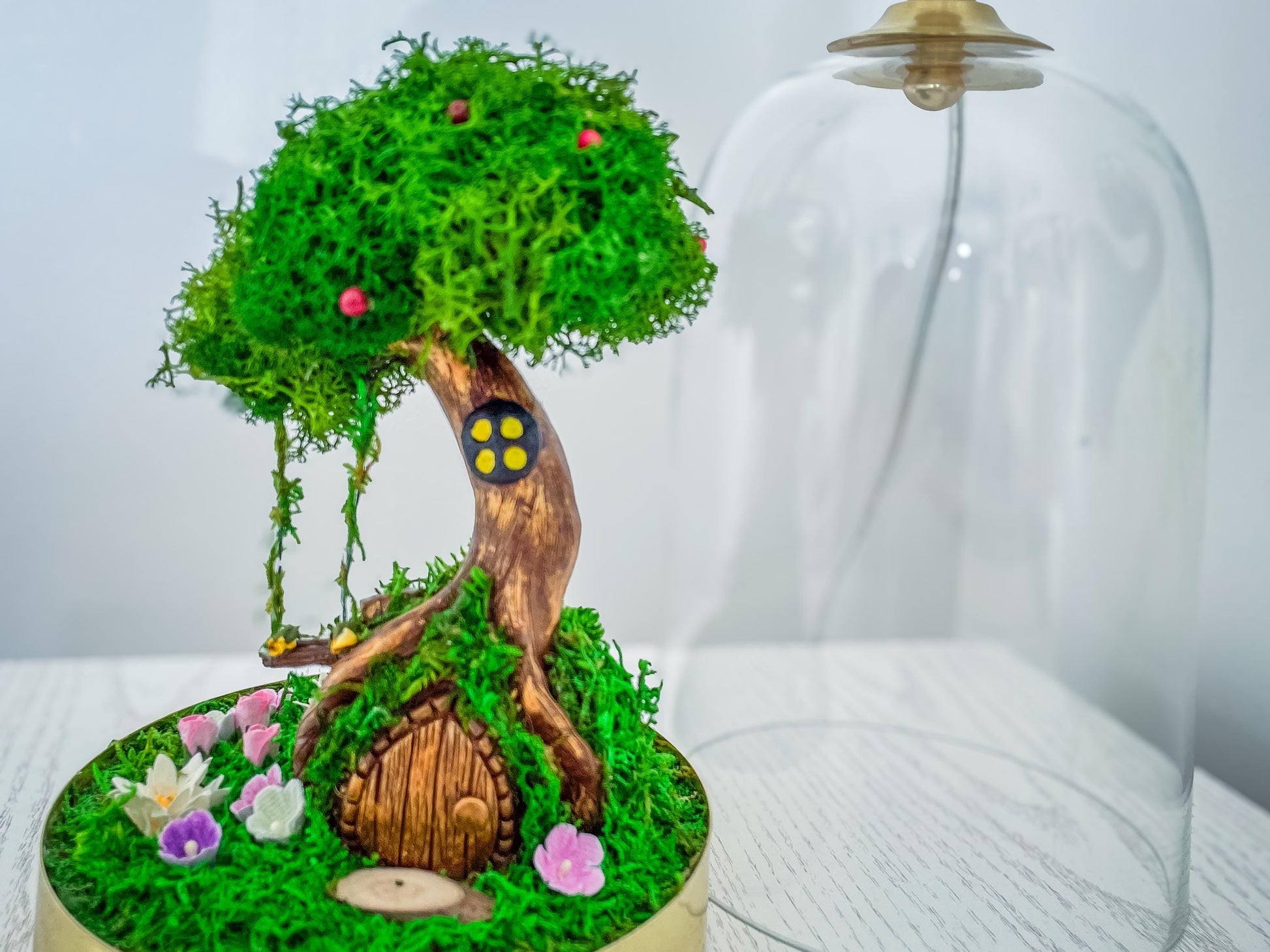 Rustic Table Lamp | Fairy Garden Table Light | Desk Lamp RishStudio