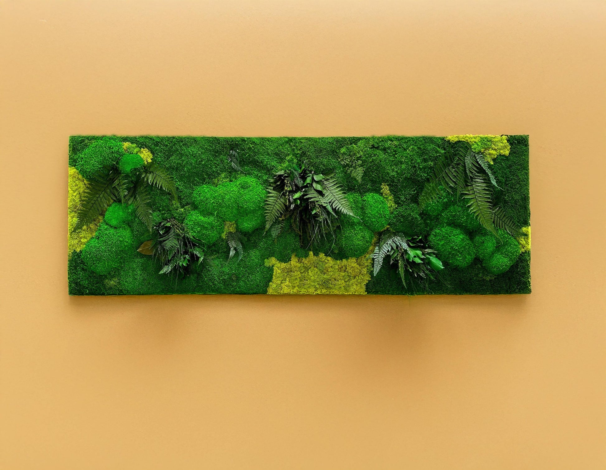 Moss Wall Art Set of Two Panels | Large Moss art RishStudio