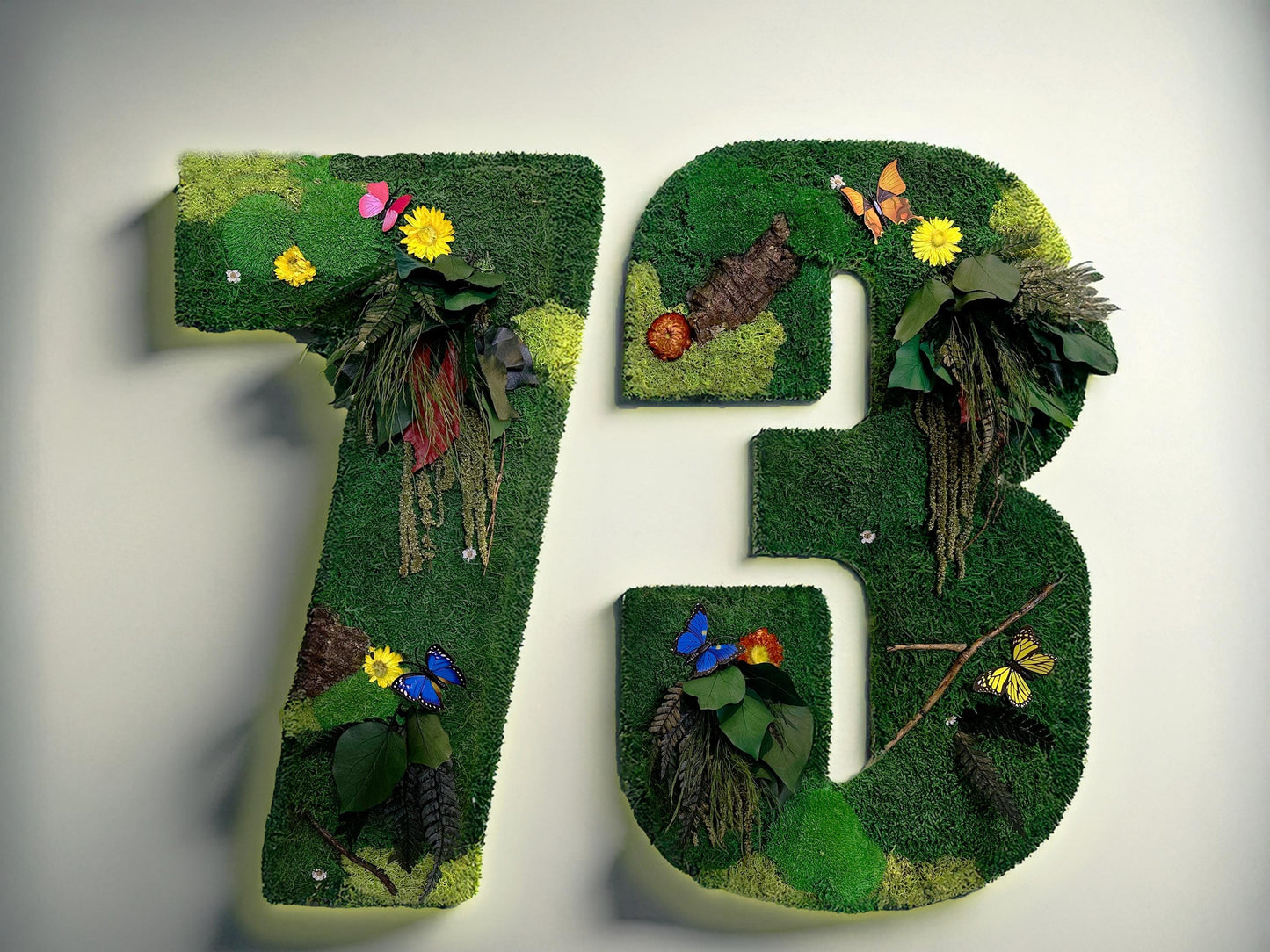 Custom Backlit Wall Letters | Moss Letters logo With Light | RishStudio mossartbyrishstudio