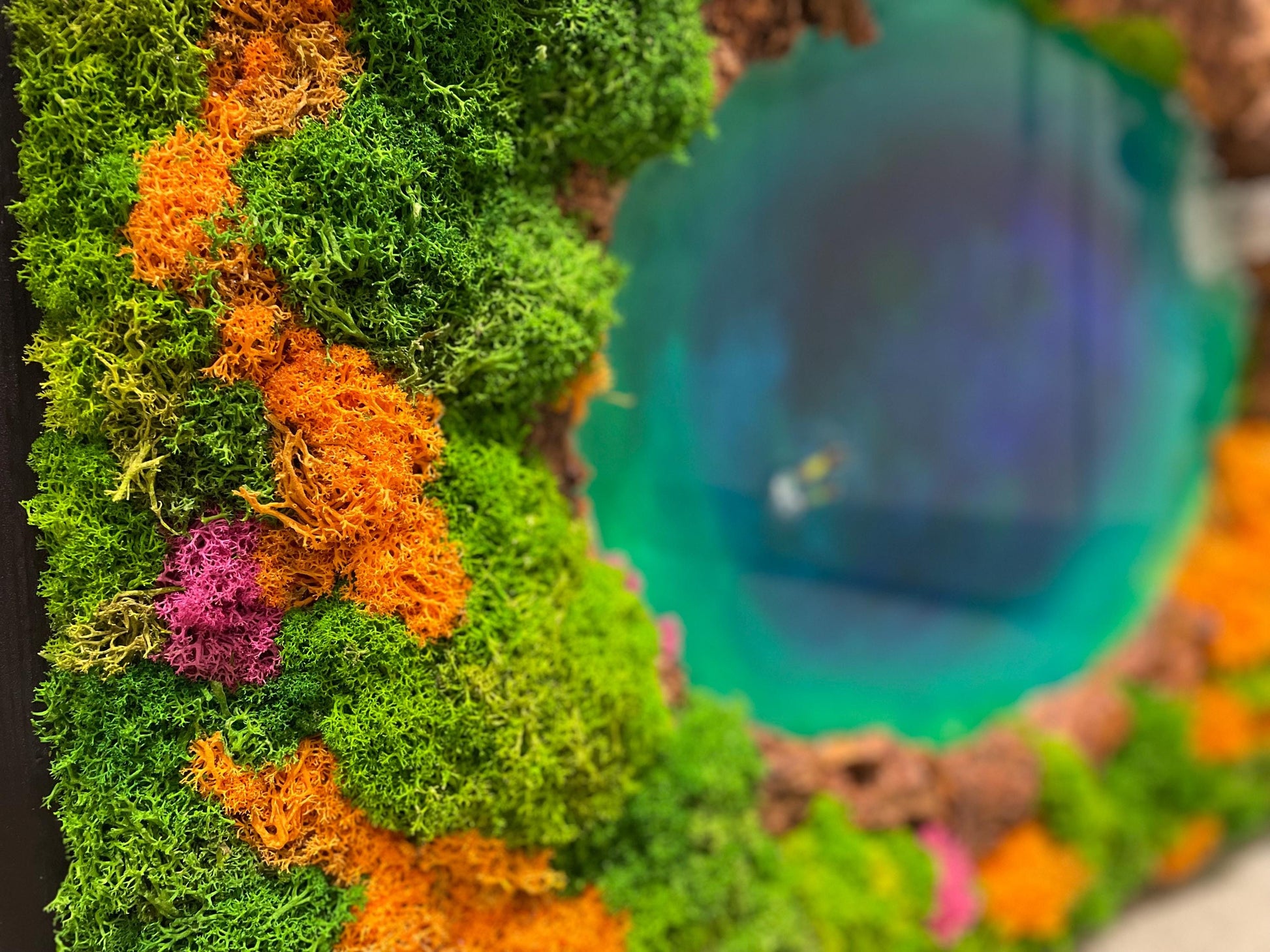 Moss Art | Ocean Wall Art | Moss Wall | Preserved Moss art mossartbyrishstudio