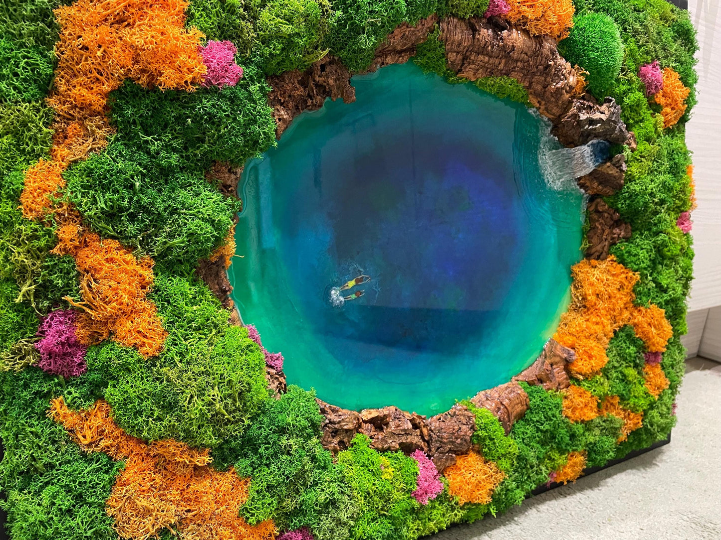 Moss Art | Ocean Wall Art | Moss Wall | Preserved Moss art mossartbyrishstudio