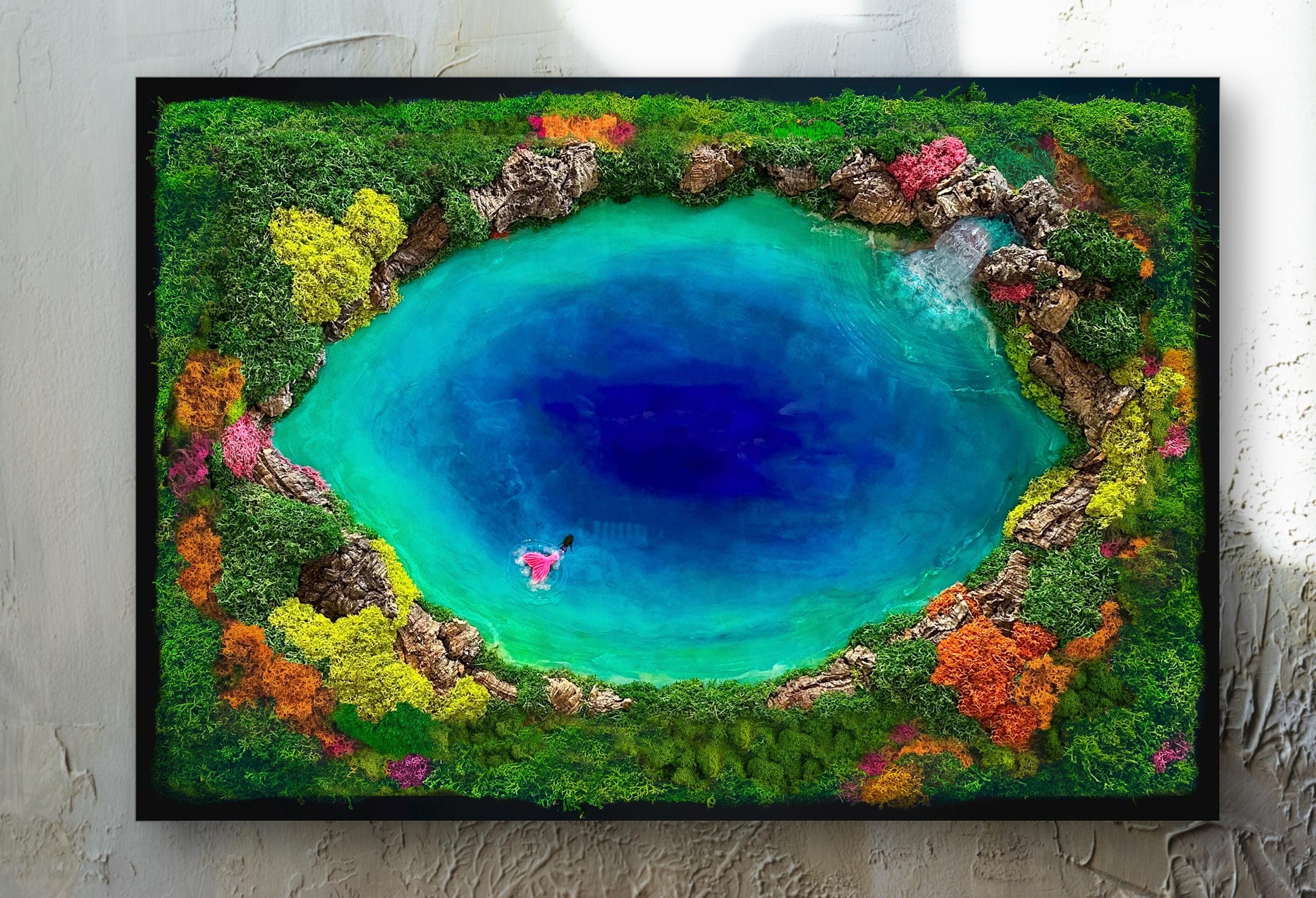 Moss Art | Ocean Wall Art | Moss Wall | Preserved Moss art mossartbyrishstudio