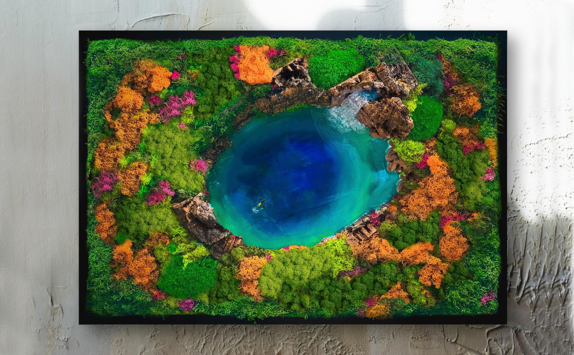 Moss Art | Ocean Wall Art | Moss Wall | Preserved Moss art mossartbyrishstudio