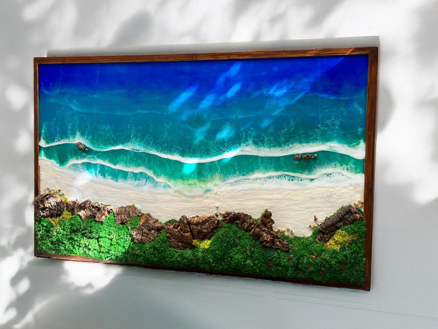 Ocean Art | Resin Art | Moss Art | The Ocean Poster RishStudio