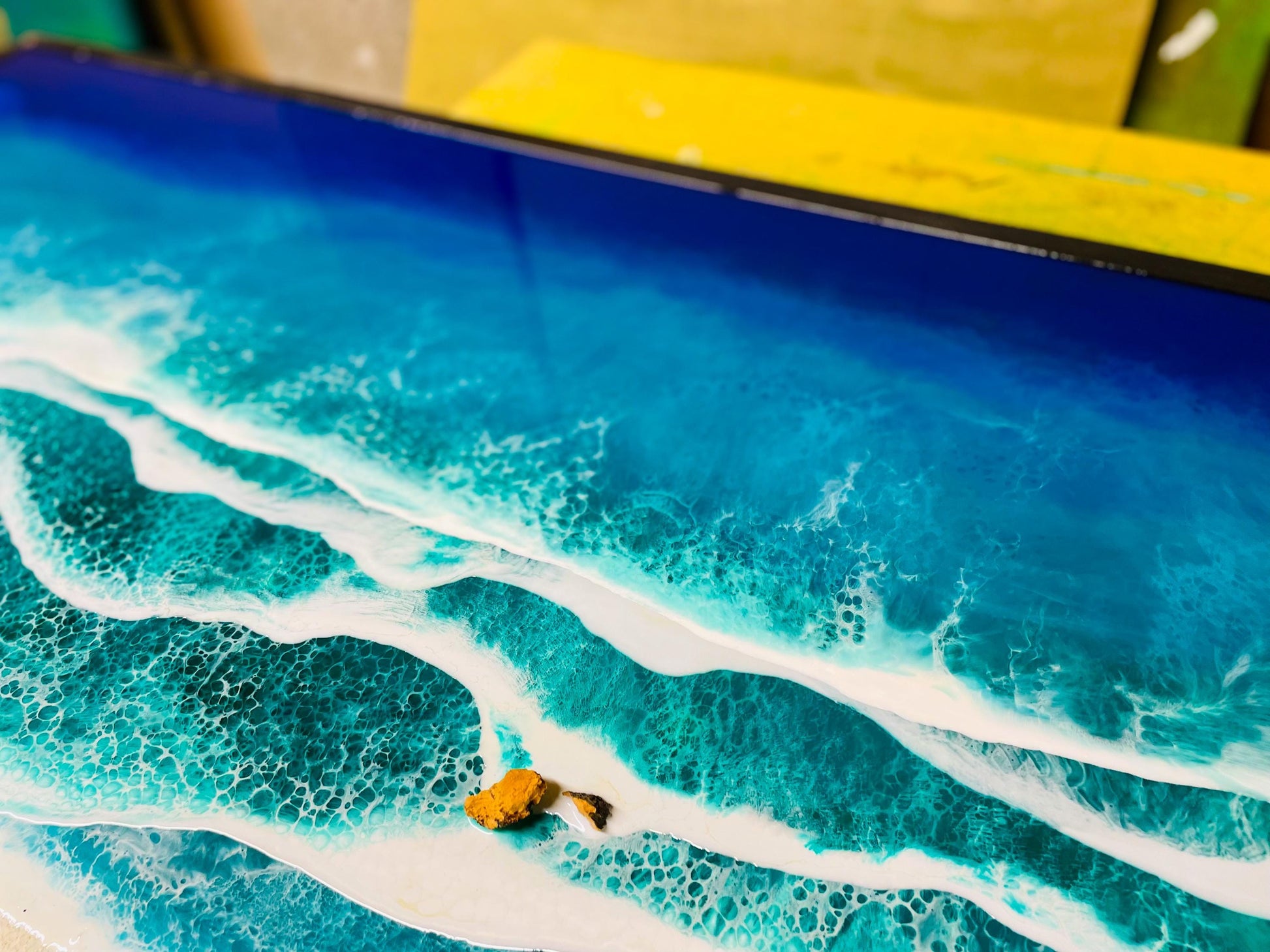 Ocean Art | Resin Art | Moss Art | The Ocean Poster RishStudio