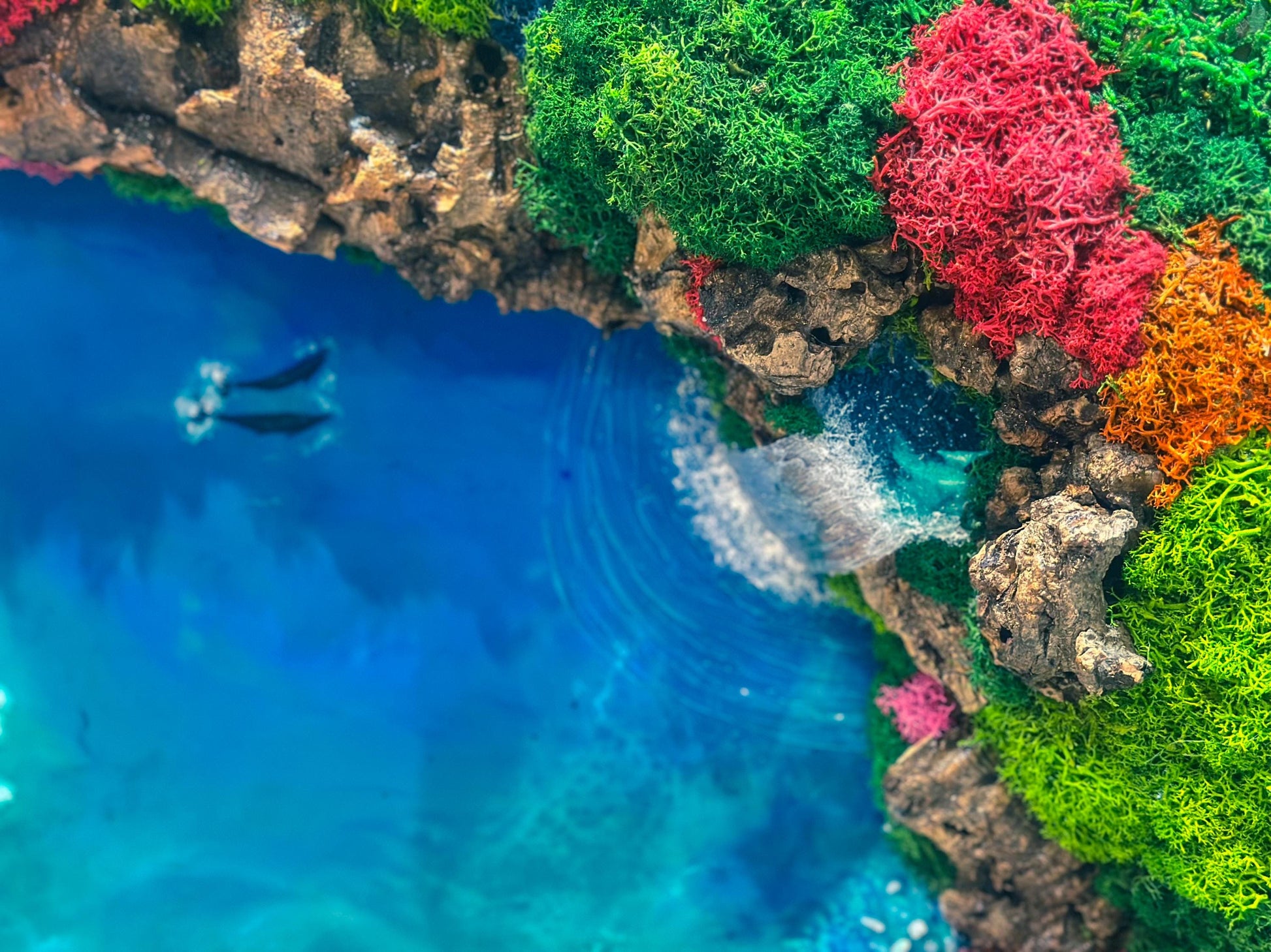 Large Moss Art, Preserved Moss Wall Art, Wooden Framed green Moss Wall Panel mossartbyrishstudio