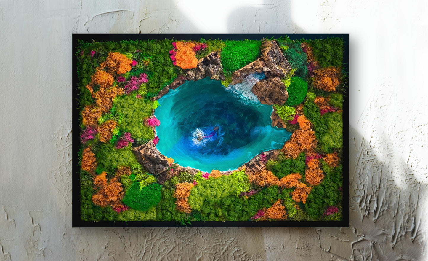 Moss Art | Ocean Wall Art | Moss Wall | Preserved Moss art mossartbyrishstudio