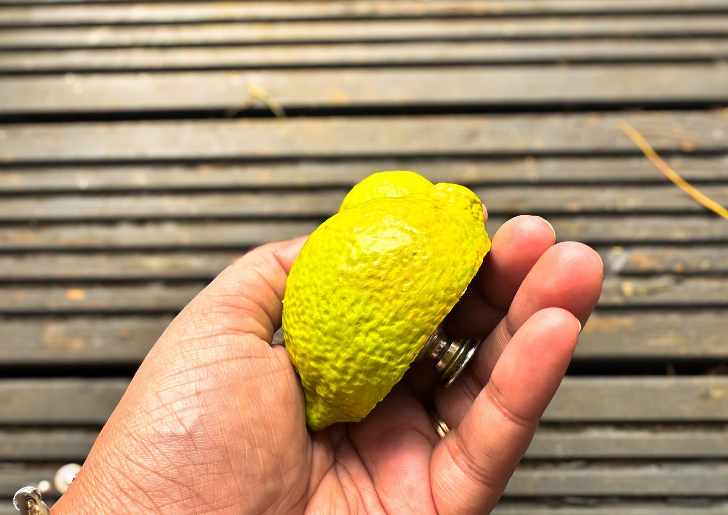 Lemon Ceramic Drawer Knob | Handcrafted Citrus Kitchen Cabinet Pull mossartbyrishstudio