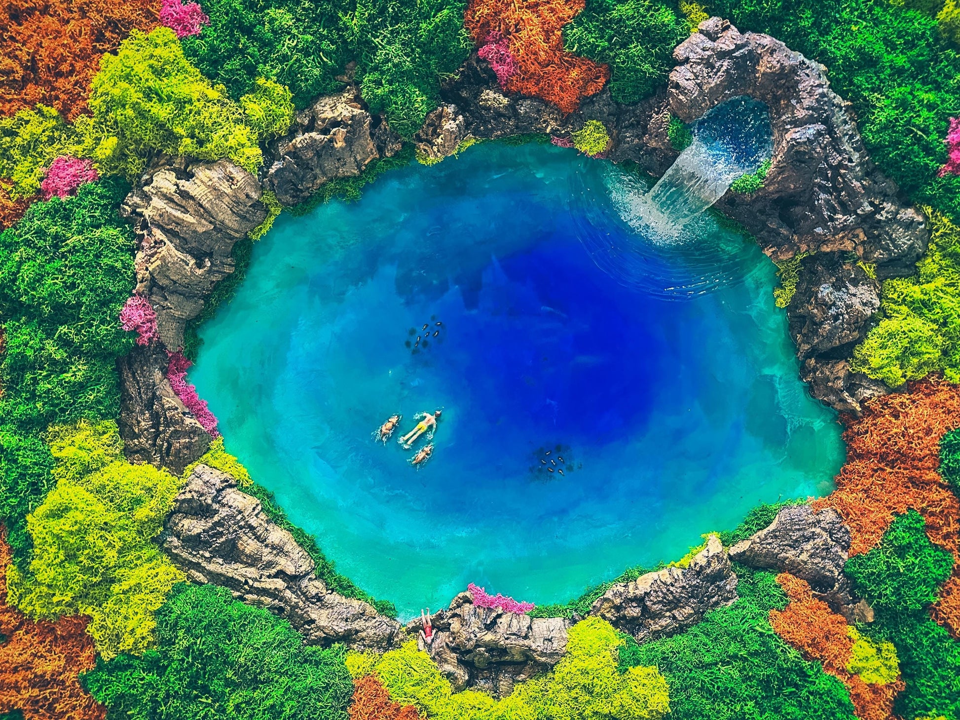 Large Moss Art, Preserved Moss Wall Art, Wooden Framed green Moss Wall Panel mossartbyrishstudio