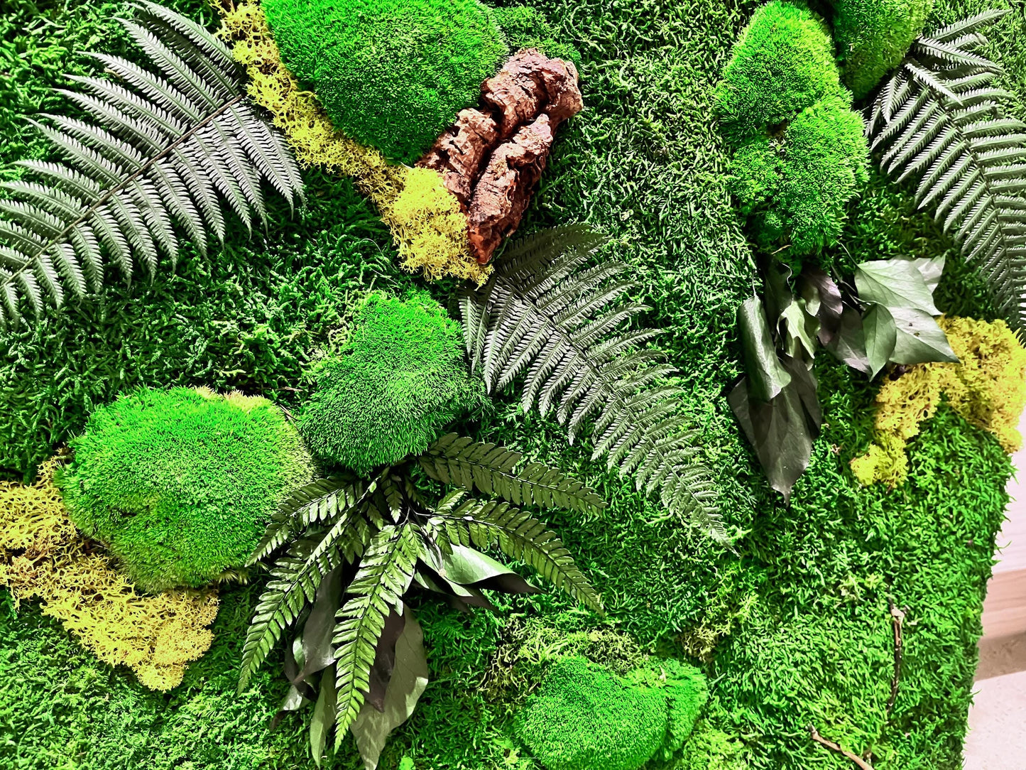 Moss Wall Art Set of Two Panels | Large Moss art RishStudio