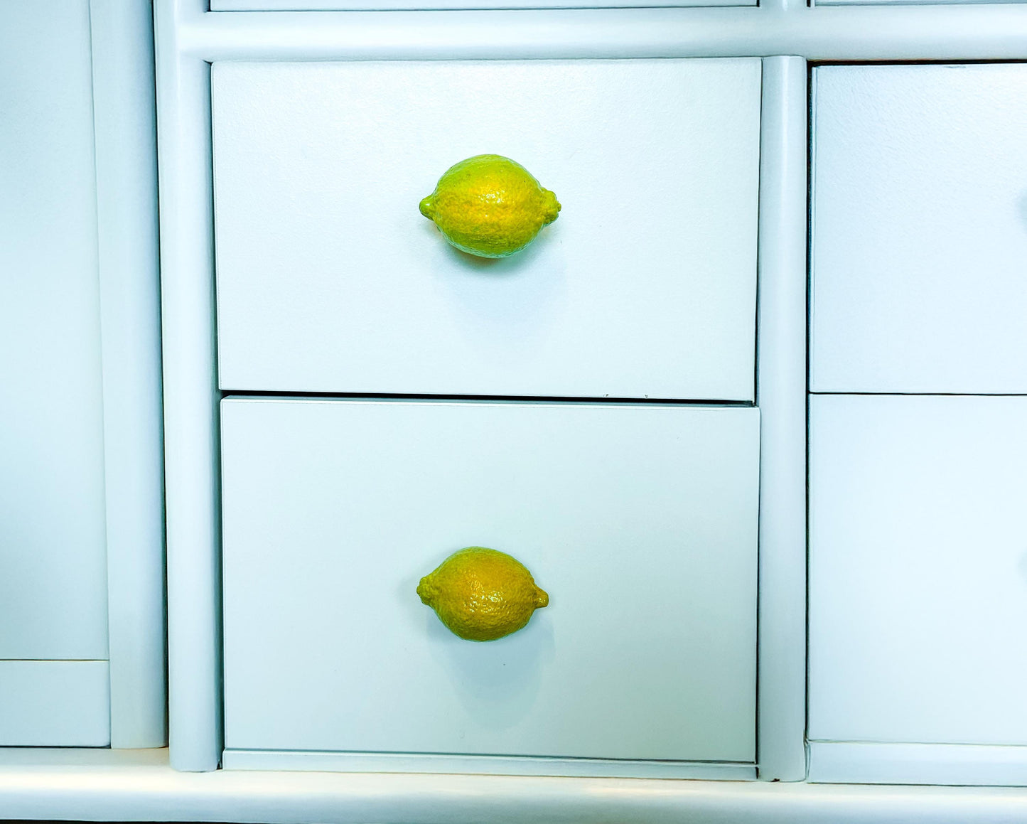 Lemon Ceramic Drawer Knob | Handcrafted Citrus Kitchen Cabinet Pull mossartbyrishstudio