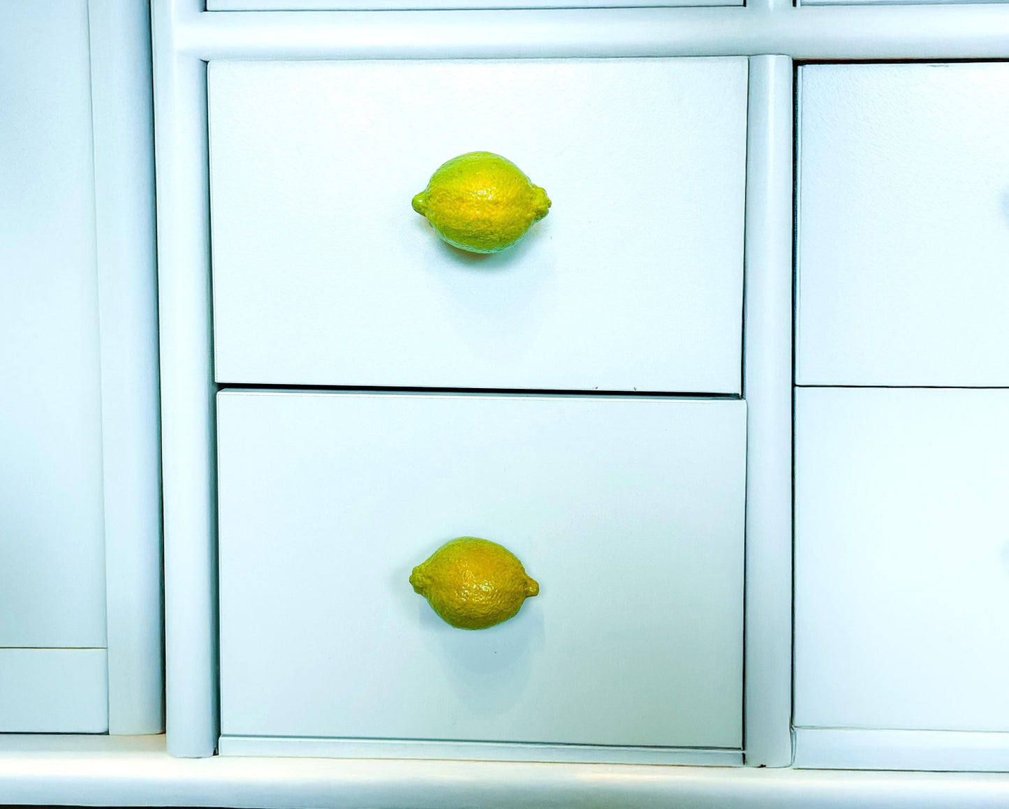 Lemon Ceramic Drawer Knob | Handcrafted Citrus Kitchen Cabinet Pull mossartbyrishstudio