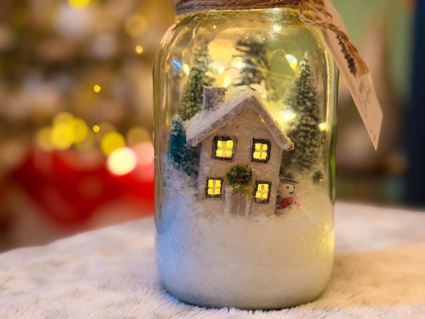 Christmas Mason Jar Light: Winter Wonderland Fairy Lights Christmas Gifts mossartbyrishstudio