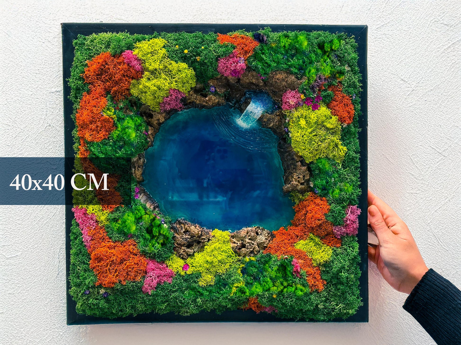 Moss Art | Ocean Wall Art | Moss Wall | Preserved Moss art mossartbyrishstudio