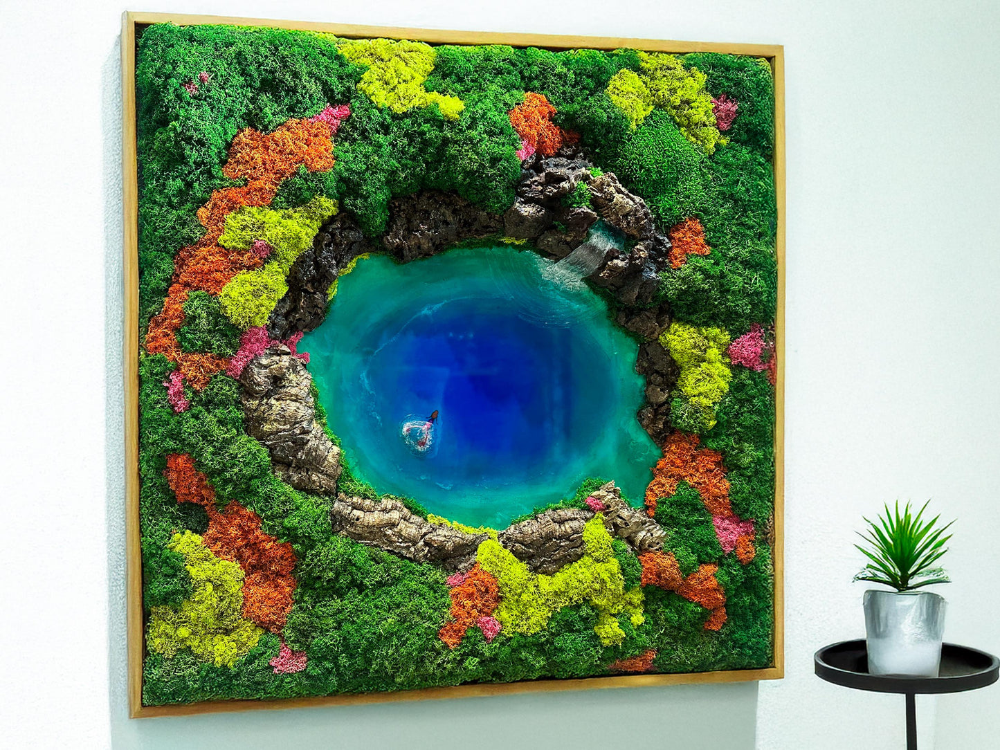 Moss Art | Ocean Wall Art | Moss Wall | Preserved Moss art mossartbyrishstudio