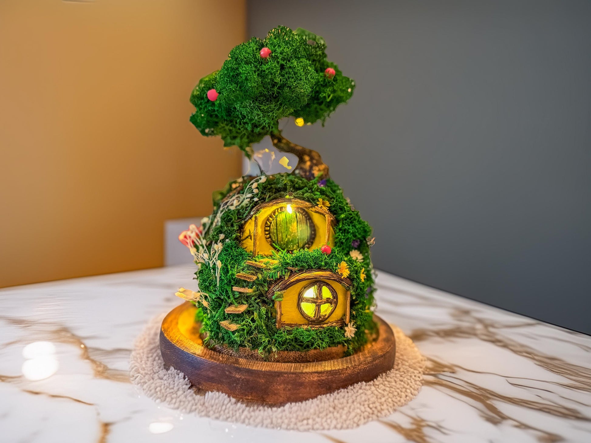 Hobbit Terrarium | Lord of the Rings | The Hobbit | Moss Terrarium RishStudio