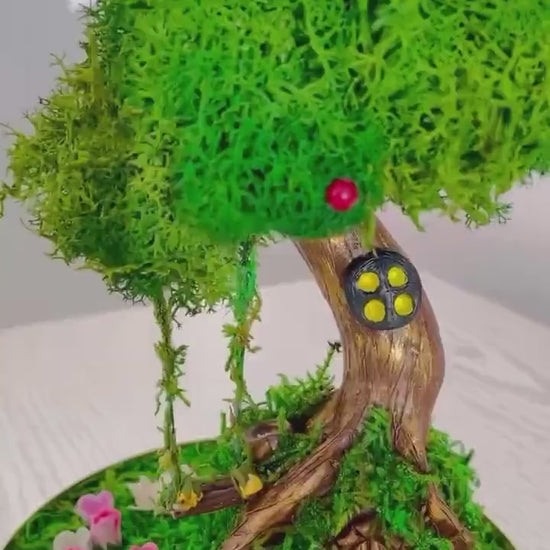 Rustic Table Lamp | Fairy Garden Table Light | Desk Lamp