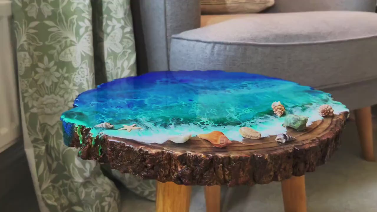 Plant Stand Bohemian Sustainable Natural Wooden Legs