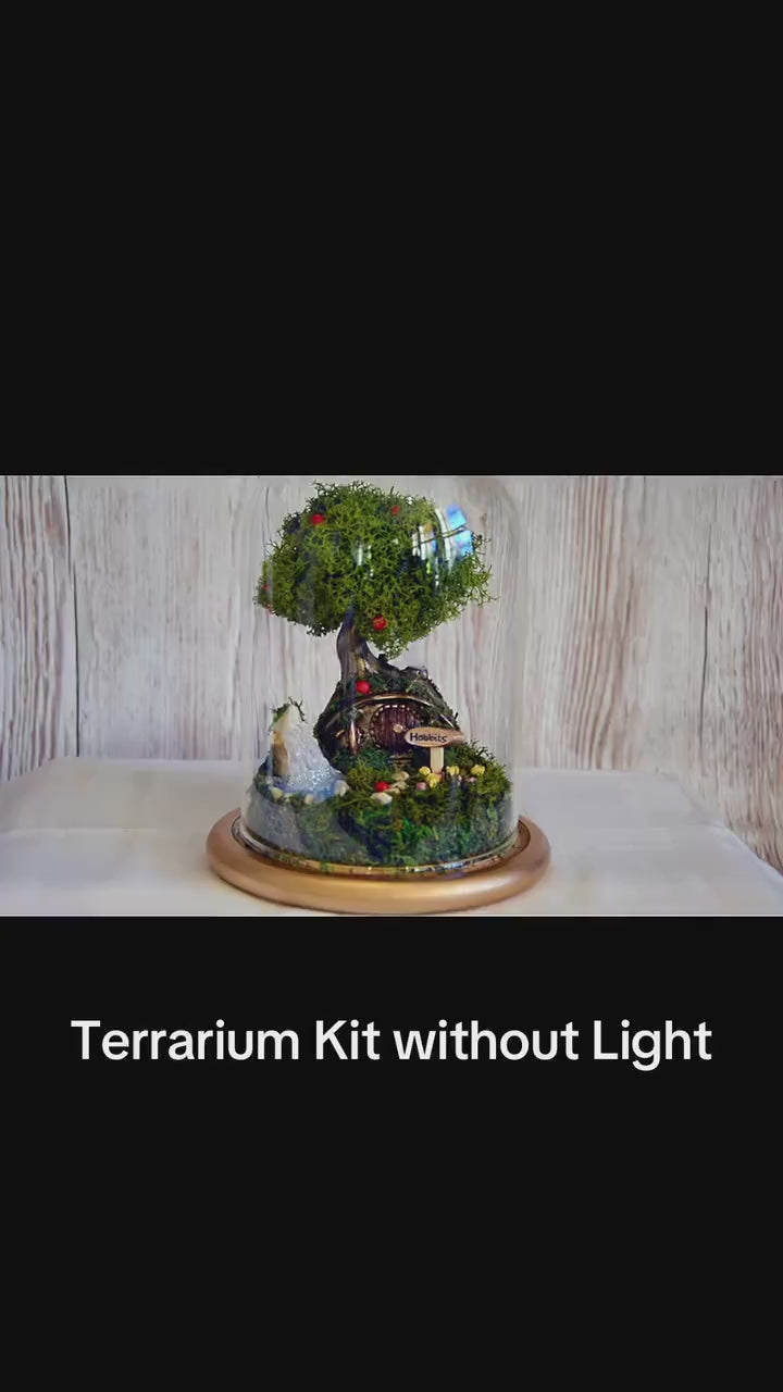 Hobbit House terrarium | Moss terrarium | RishStudio