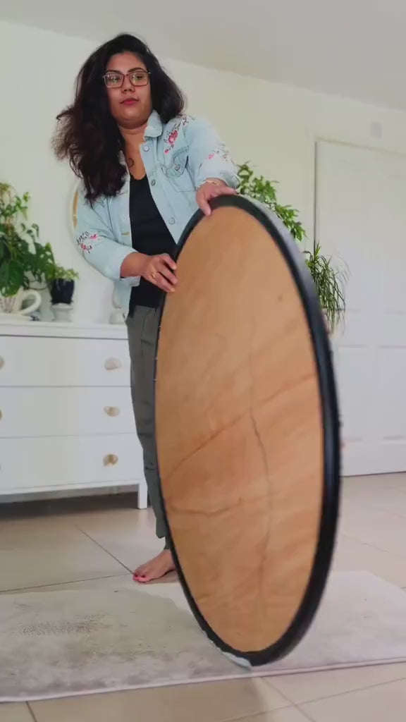 Round Moss Wall Art with Preserved Flowers – Handmade Botanical Wall Decor for Home & Office