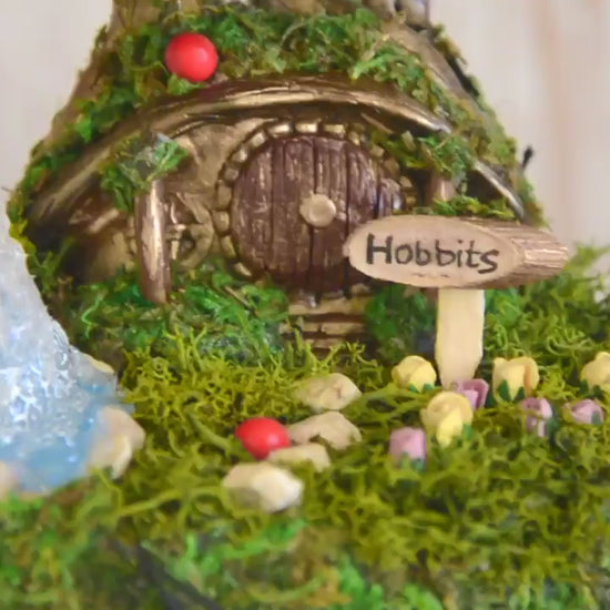 Hobbit Table lamp | Glass Cloche lamp | Lord of The Rings