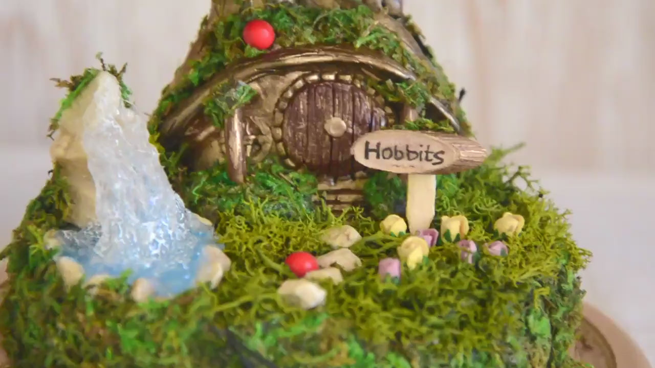 Hobbit Table lamp | Glass Cloche lamp | Lord of The Rings