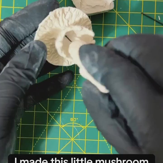 Handmade Mushroom Christmas Ornament: Red Toadstool Holiday Decoration, Woodland Fairy Tree Decor, Cottagecore Ornament with Moss