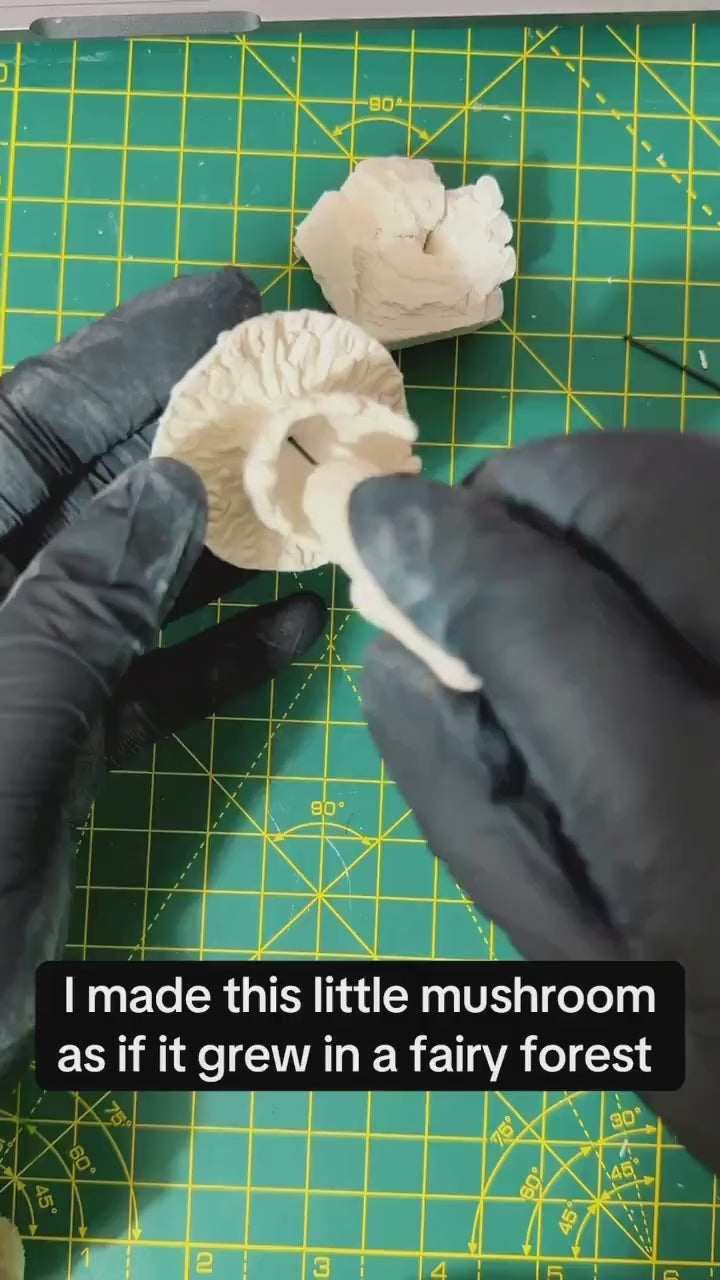 Handmade Mushroom Christmas Ornament: Red Toadstool Holiday Decoration, Woodland Fairy Tree Decor, Cottagecore Ornament with Moss