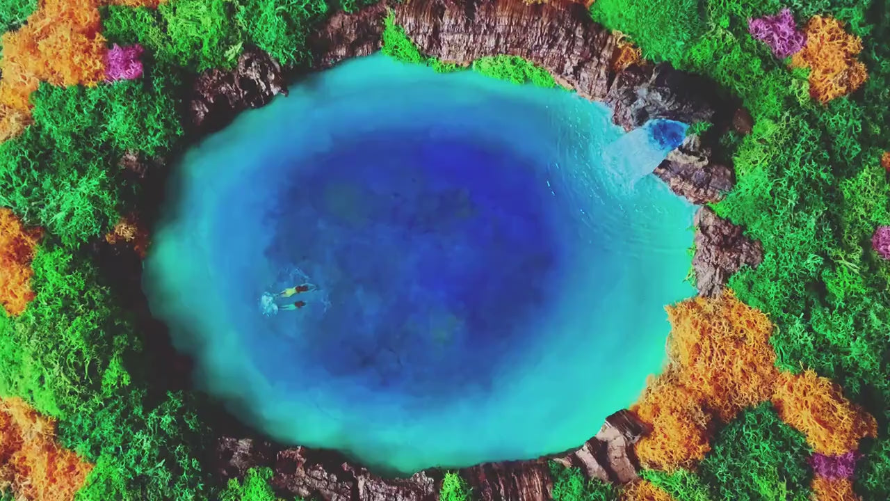 Ocean Wall Art | Seascape and Moss wall Art | RishStudio