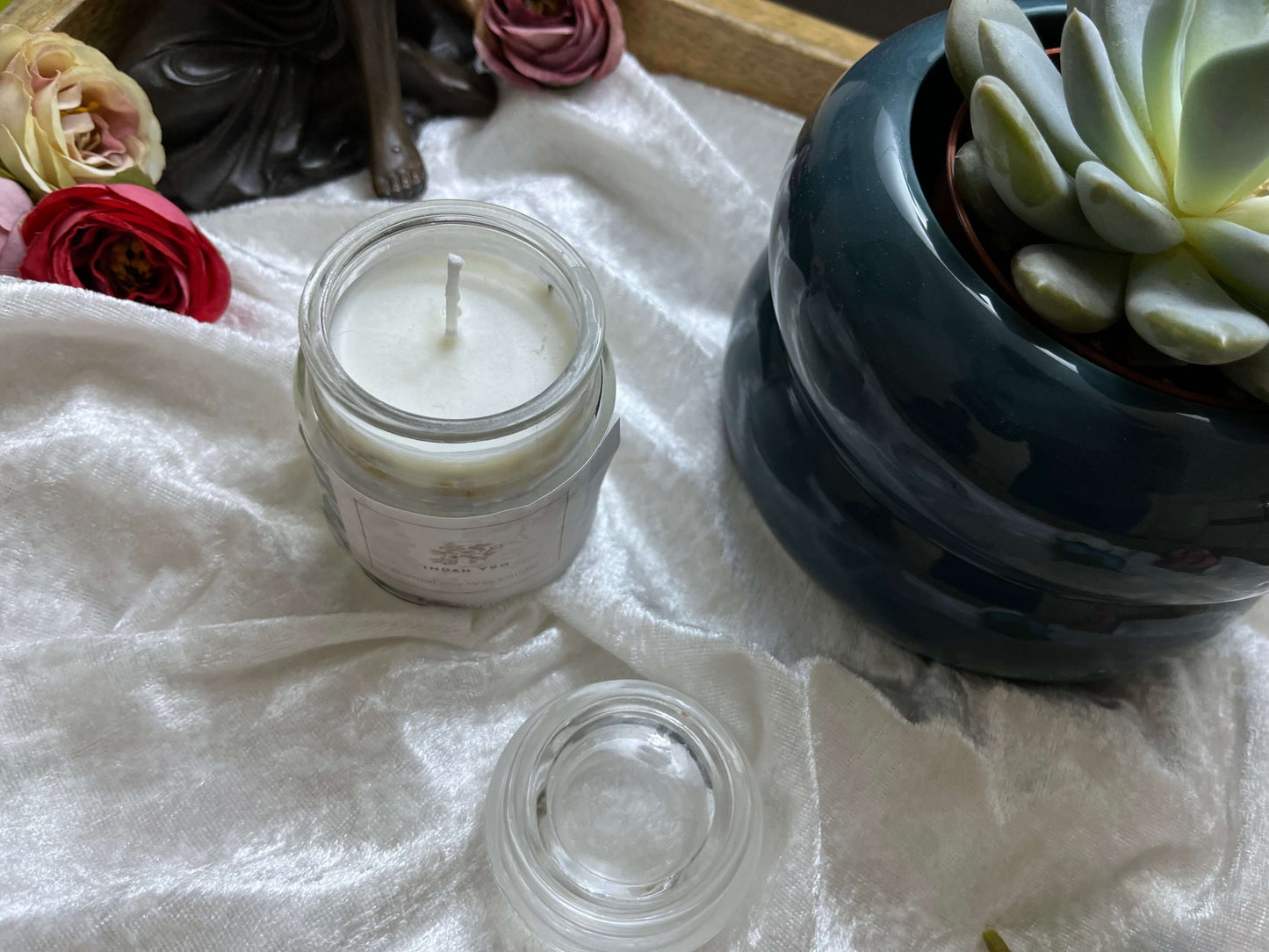 Luxury Scented Candle in Glass Jar | 100% pure aroma RishStudio