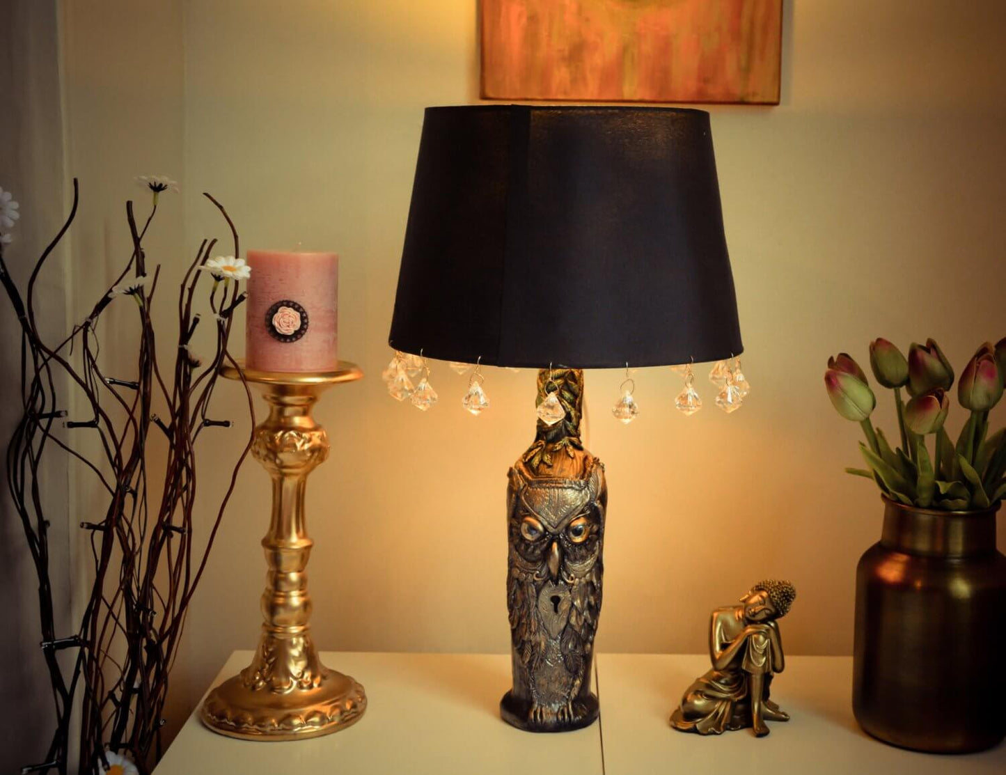 Table lamp | Owl Table lamp | bedside lamp RishStudio