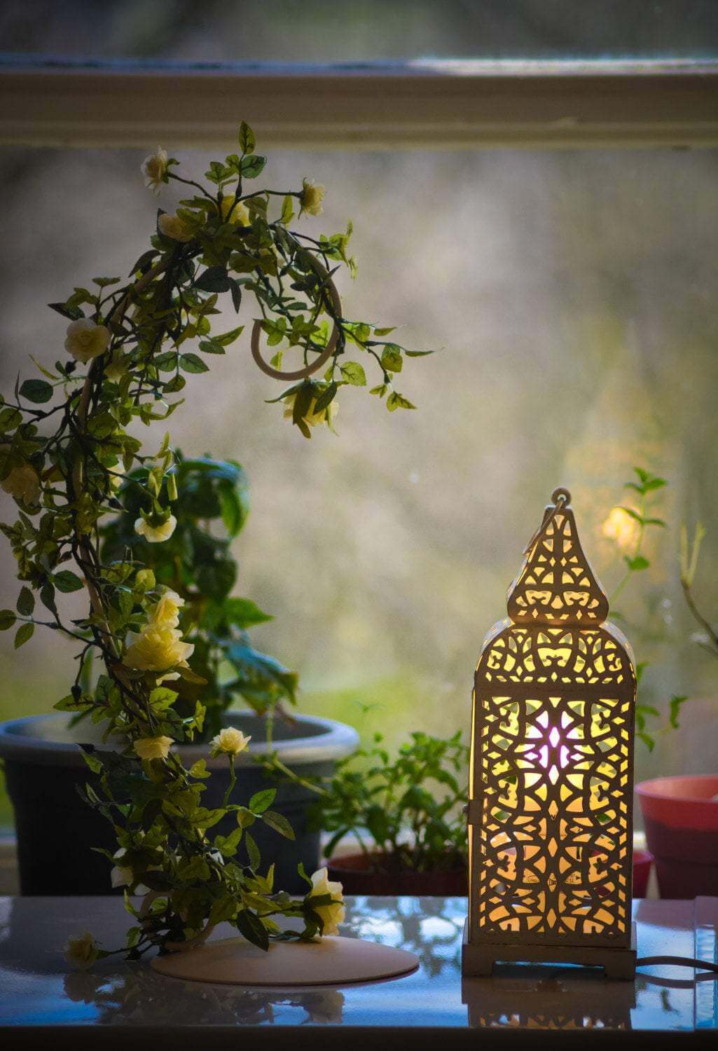 Moroccan table Lamp, Shabby chic lamp RishStudio