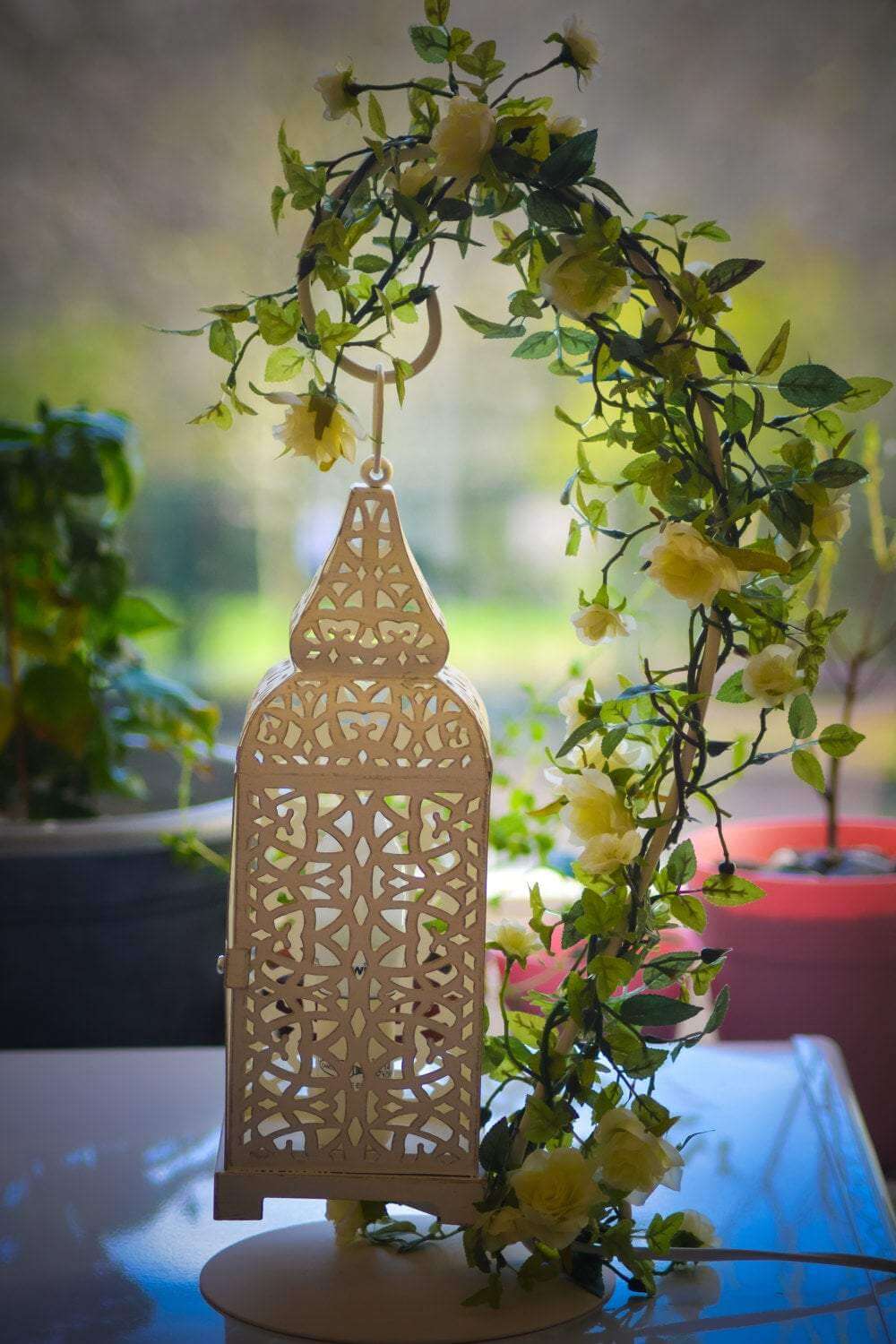 Moroccan table Lamp, Shabby chic lamp RishStudio