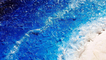 Ocean Wall art, Resin ocean Painting, Ocean Painting RishStudio