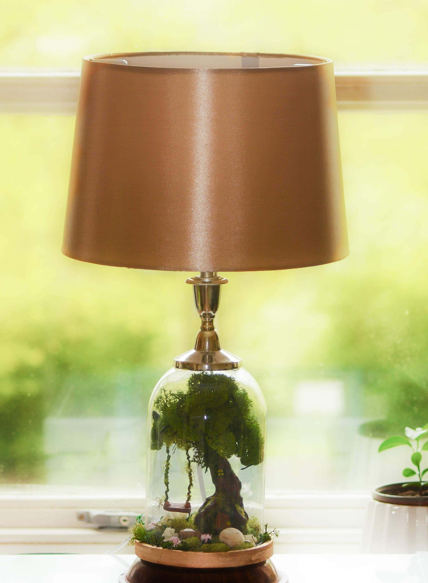 Rustic Table Lamp | Fairy Garden Table Light | Desk Lamp RishStudio