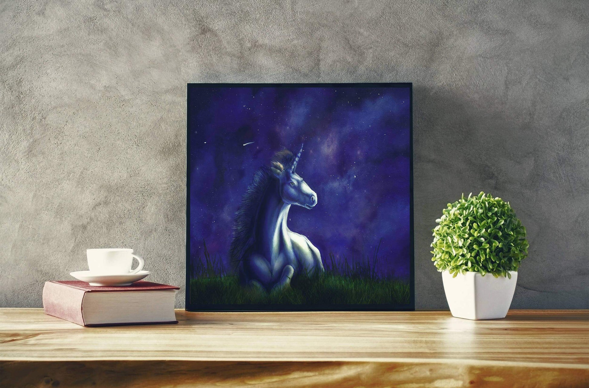 Unicorn wall art, unicorn print, Unicorn Nursery Decor RishStudio