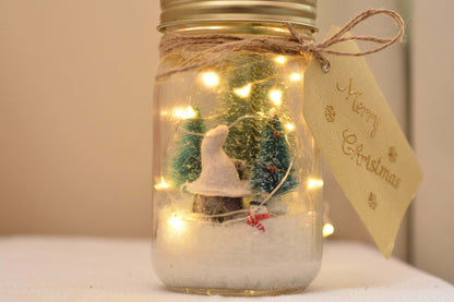 Christmas Mason jar lights | Lighted Mason Jars | Jar Light RishStudio