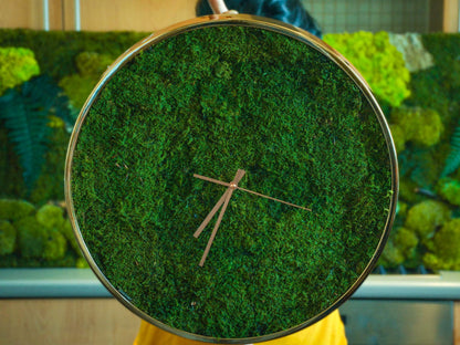 Moss Wall Clock | Kitchen clock | Modern Wall Clock RishStudio