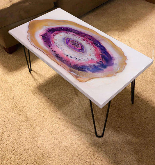 Coffee Table | Resin geode Coffee Table | Agate Coffee Table RishStudio