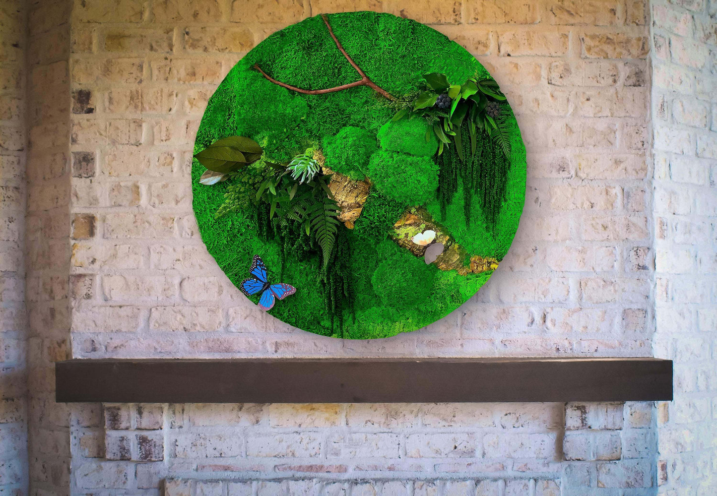 Circular Moss Wall | Round Moss Art | Preserved Moss Art | Moss Wall RishStudio