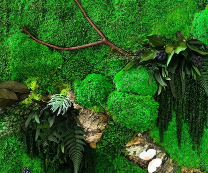 Circular Moss Wall, Round Moss Art