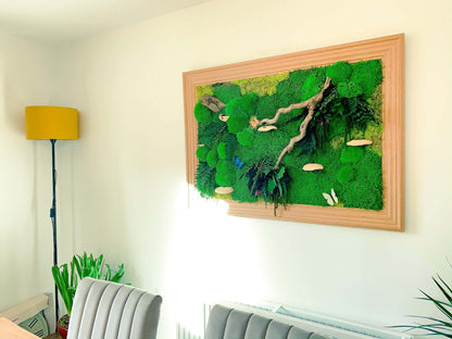 Moss wall art | Moss frame | Green wall art | Moss Walls | Preserved moss Wall RishStudio