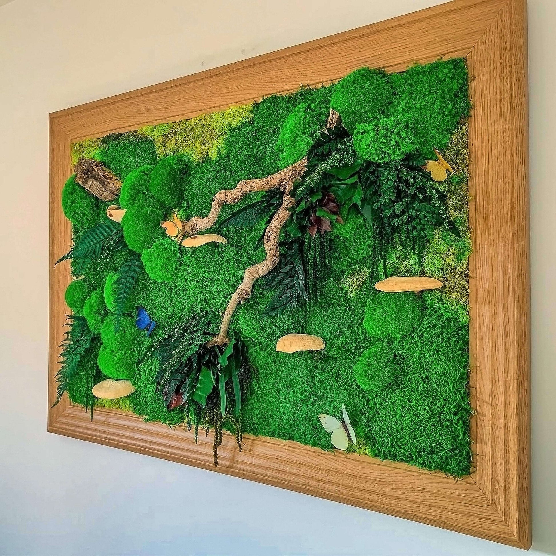 Moss wall art | Moss frame | Green wall art | Moss Walls | Preserved moss Wall RishStudio