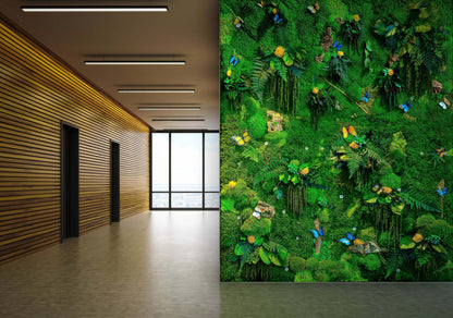 Moss and butterfly wall art | Rishstudio RishStudio
